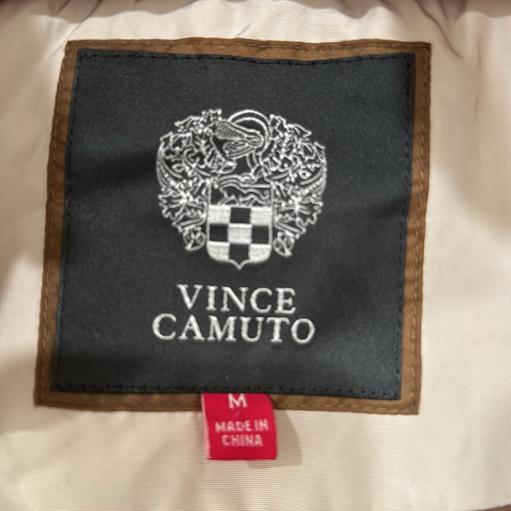 Vince Camuto Cream Puffer Winter Dessert in a Front Zipper Coat M - Picture 4 of 13